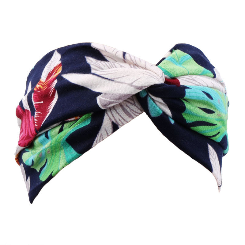 Tela al por mayor Boho Style New Elastic Cross Sport Diadema